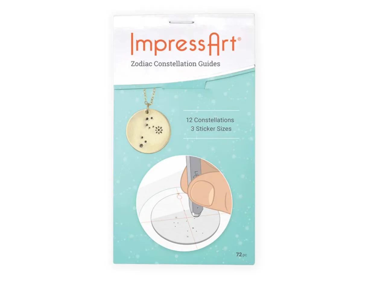 ImpressArt Zodiac Star Sign Constellation Guide Sticker Book