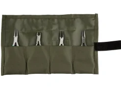 Jewellers Pliers Kit In Protective Canvas Storage Wrap, 4x 110mm Pliers