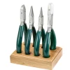Jewellers Pliers Set With Wooden Holder, 4 X 140mm Pliers