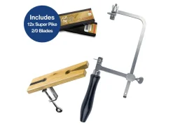 Jewellery DIY Starter Set, Bench Peg, Saw Frame And 12 Super Pike 2/0 Blades