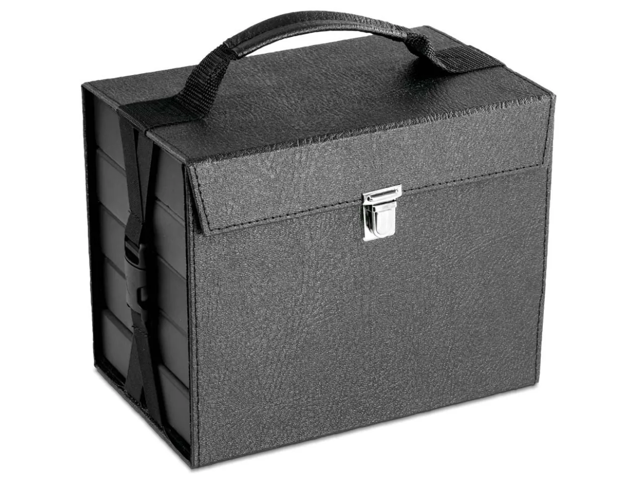 Jewellery Storage And Presentation Travel Carry Case With Five Presentation Trays