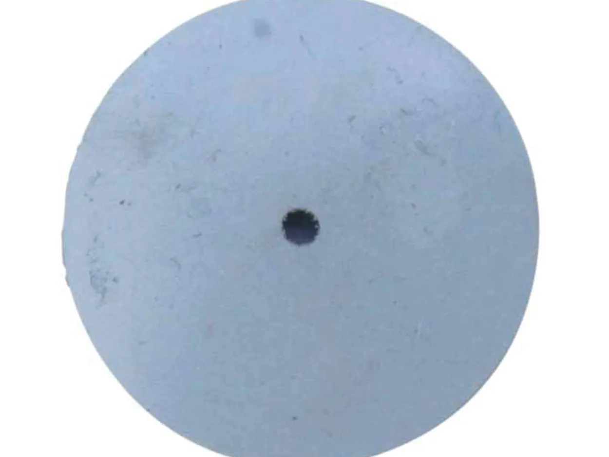 Knife Edge Rubber Wheel, Blue, Medium/fine