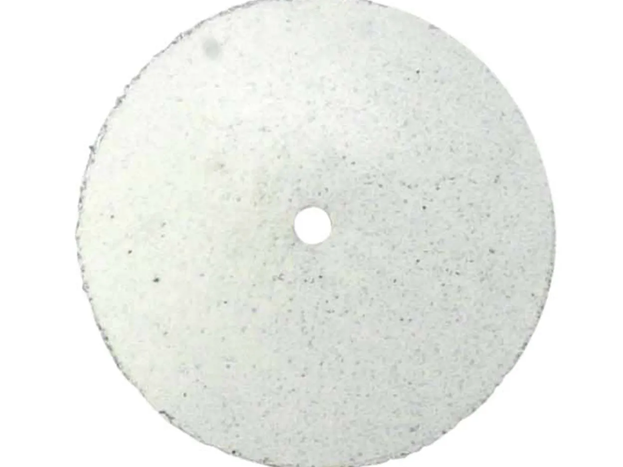 Knife Edge Rubber Wheel, White, Extra Coarse