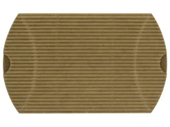 Kraft Flat Pack Pillow Box Corrugated Pack of 10