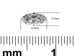 Lab Grown Diamond 0.10ct, Marquise Cut, D Colour Vs Clarity, 4.5x2.5mm