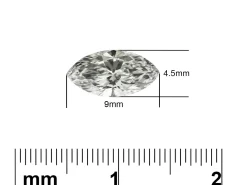 Lab Grown Diamond 0.70ct, Marquise Cut, D Colour Vs Clarity, 9x4.5mm