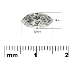 Lab Grown Diamond 1.00ct, Marquise Cut, D Colour Vs Clarity, 10x5mm