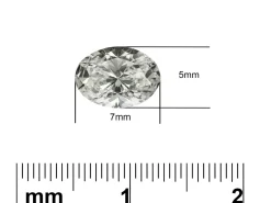 Lab Grown Diamond 0.70ct, Oval Cut, D Colour Vs Clarity, 7x5mm