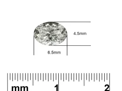 Lab Grown Diamond 0.50ct, Oval Cut, D Colour Vs Clarity, 6.5x4.5mm
