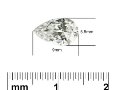 Lab Grown Diamond 1.00ct, Pear Cut, D Colour Vs Clarity, 9x5.5mm