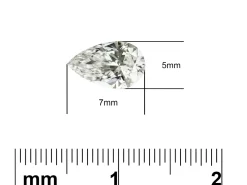 Lab Grown Diamond 0.50ct, Pear Cut, D Colour Vs Clarity, 7x5mm