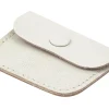 Leather White Ring Pouch, Ideal As A Wedding Ring Purse