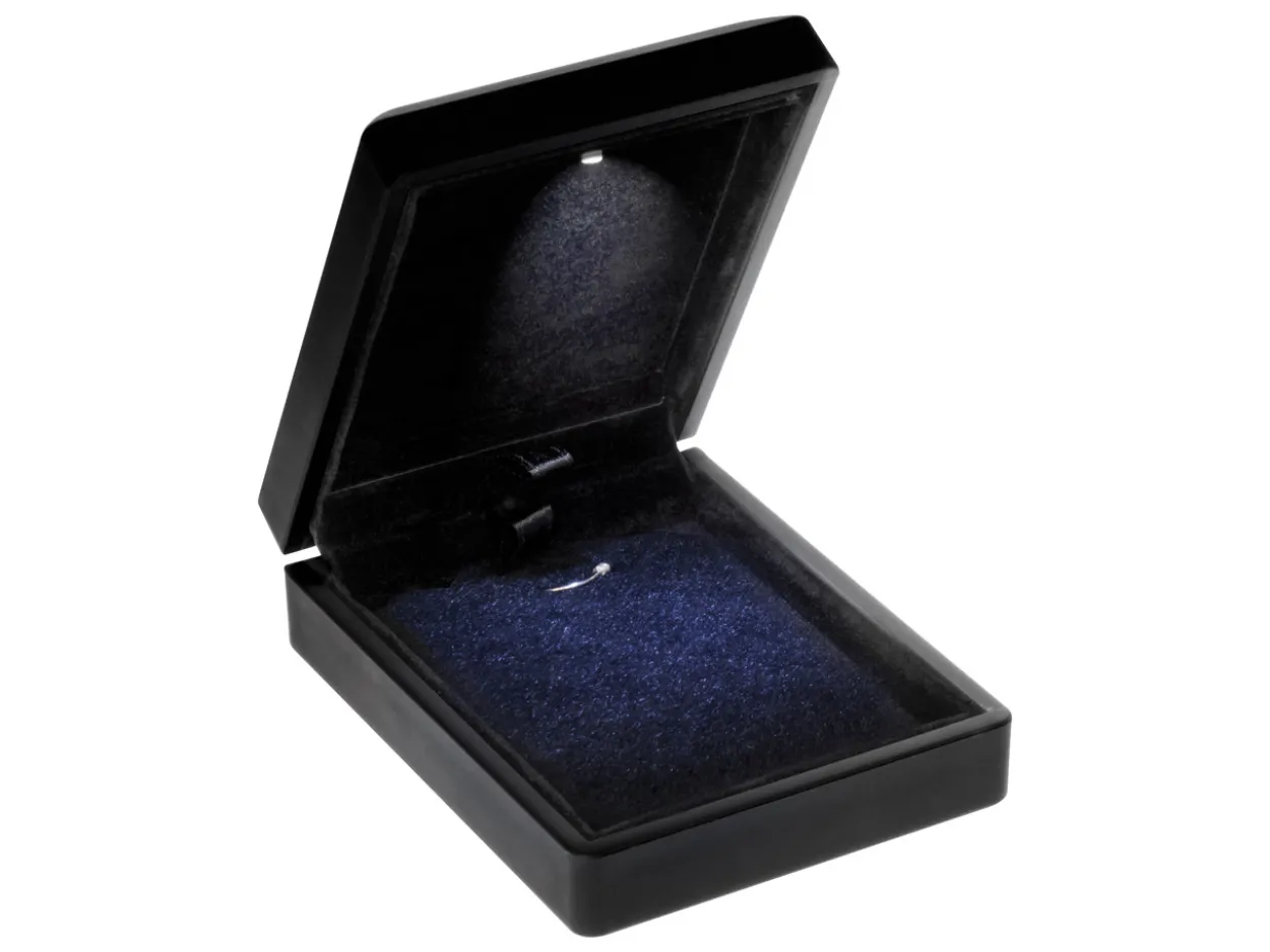 LED Black Jewellery Pendant Box