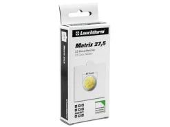 Leuchtturm Self Adhesive White Coin Holders Size 27.5mm Pack of 25