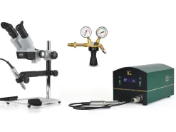 LG Findings Permanent Jewellery TIG Welder, Welding Microscope Sm 6 And PUK Flow Regulator UK Kit