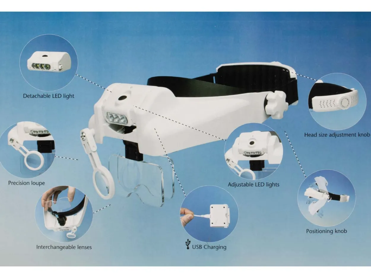 Lightcraft Professional Led Headband Magnifier