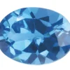 London Blue Topaz, Oval, 6x4mm, Treated