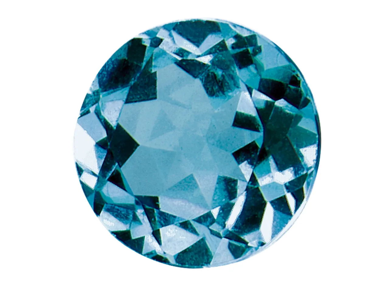 London Blue Topaz, Round, 6mm, Treated