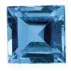 London Blue Topaz, Square, 4mm, Treated