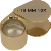 Loupe Gold Coloured In Case X10 Magnification