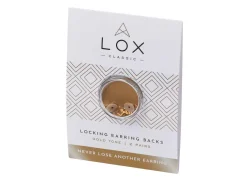 Lox Gold Tone Secure Earring Scrolls Pack of 4