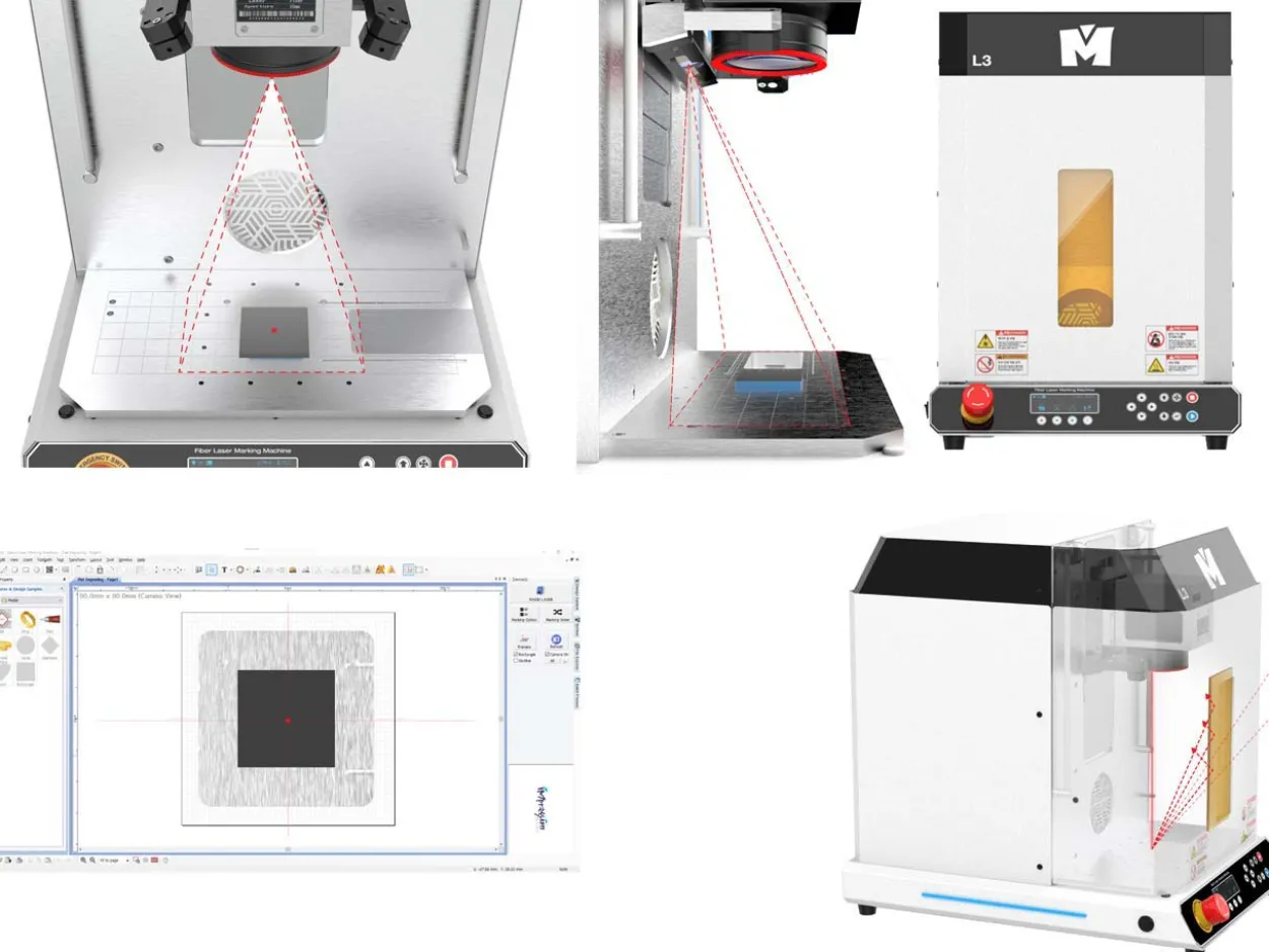 Magic L3 Fiber Laser Marking And Cutting Machine 60w