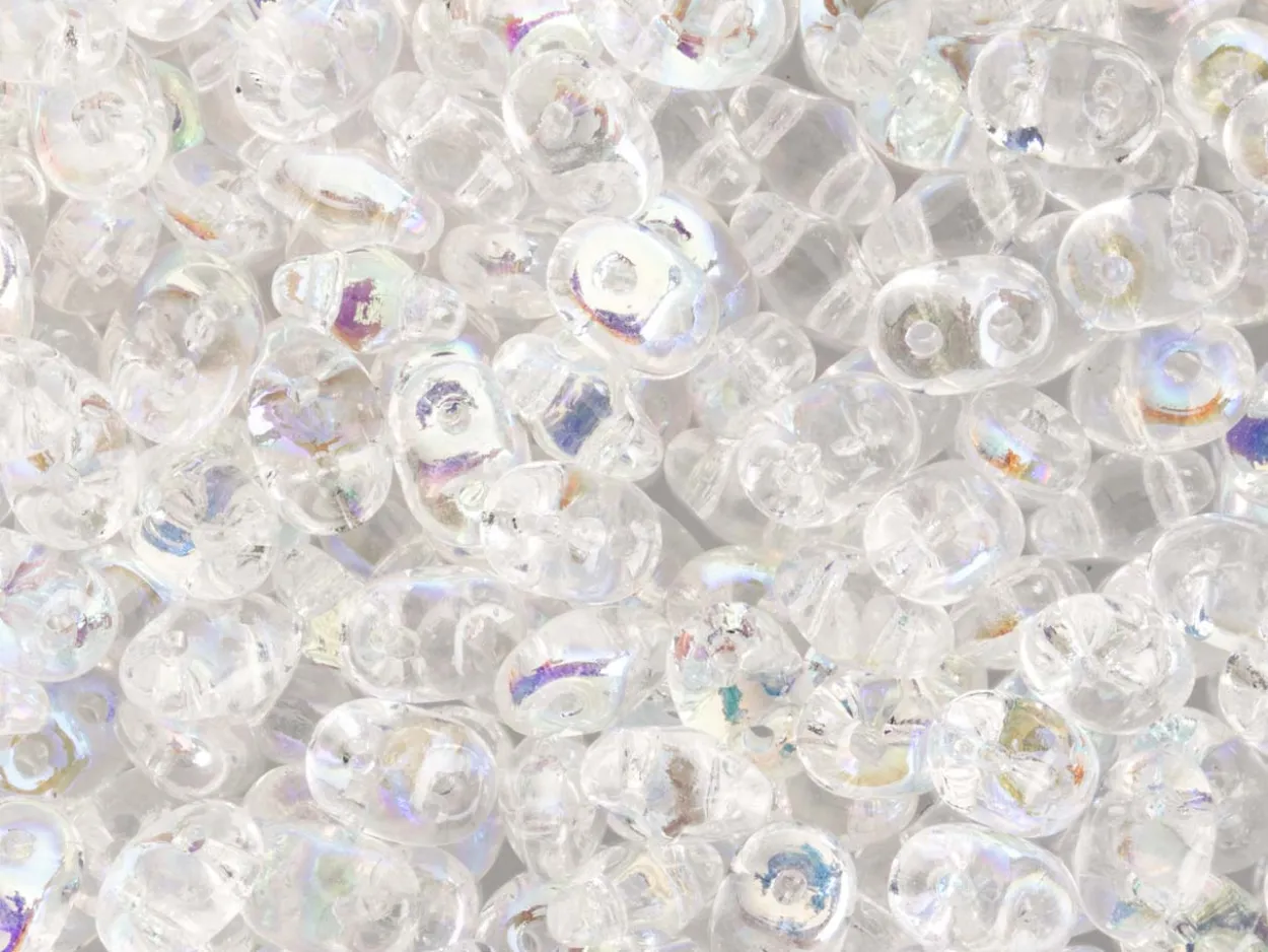 Matubo Superduo 2.5 X 5mm Beads Crystal Ab 22.5g Tube, Matubo Code 500030-2870