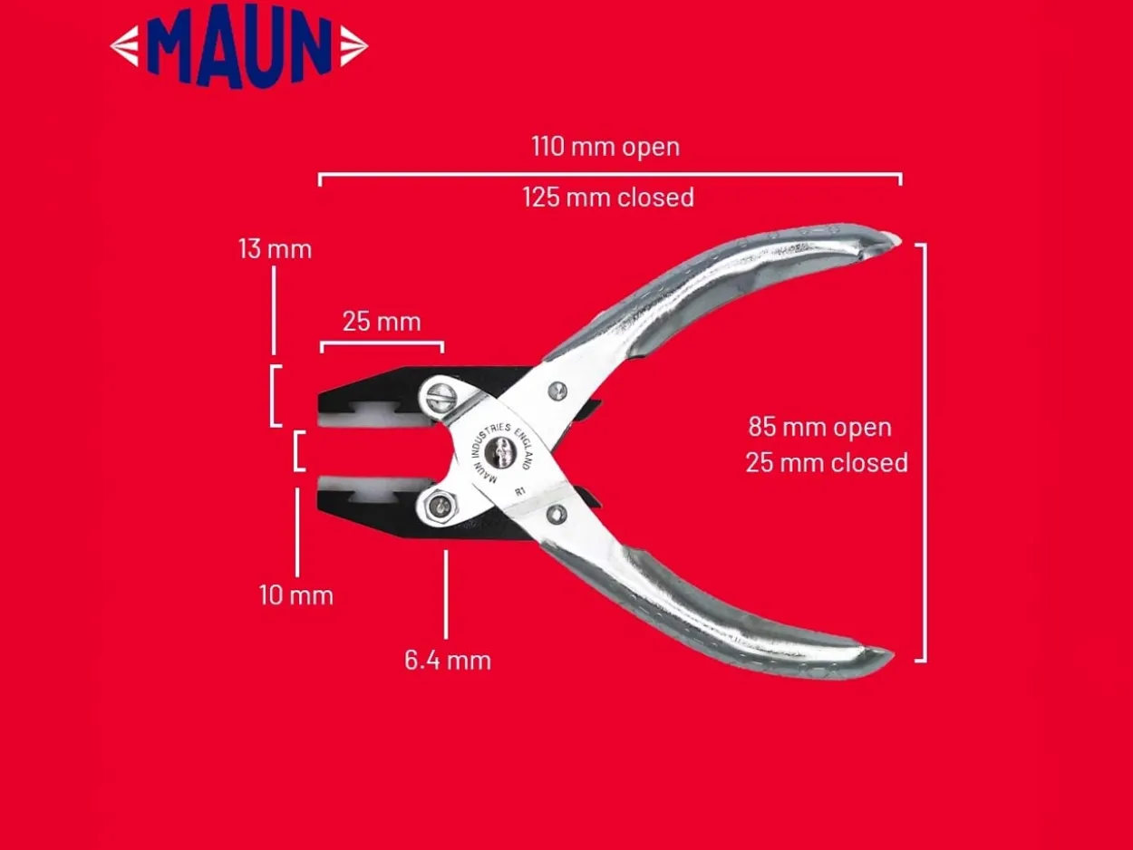 Maun Flat Nose Polyurethane Lined Pliers 125mm/5" Parallel Action
