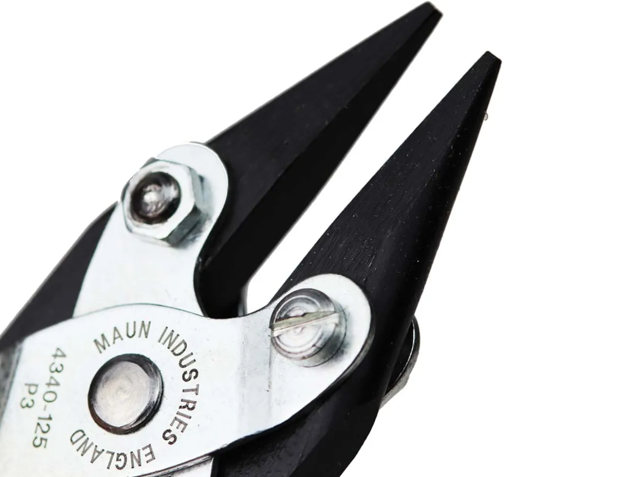 Maun Snipe Nose Pliers 125mm/5" Parallel Action, With Smooth Jaws