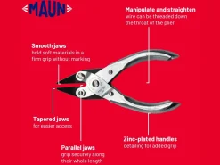Maun Snipe Nose Pliers 125mm/5