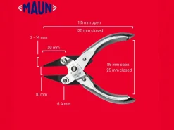 Maun Snipe Nose Pliers 125mm/5