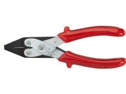 Maun Thin Flat Nose Pliers 160mm/6.5" Parallel Action, With Smooth Jaws And Comfort Grip Handle