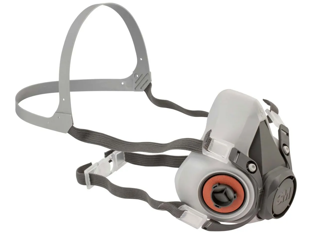 3M Half Face Mask 6100s With 2x 6057 Abe1 Filters Pack