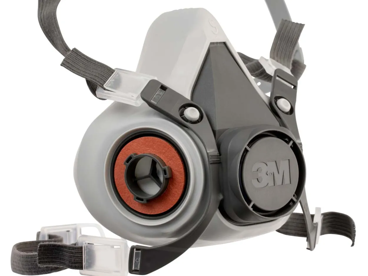 3M Half Mask Respirator, 6100 Model