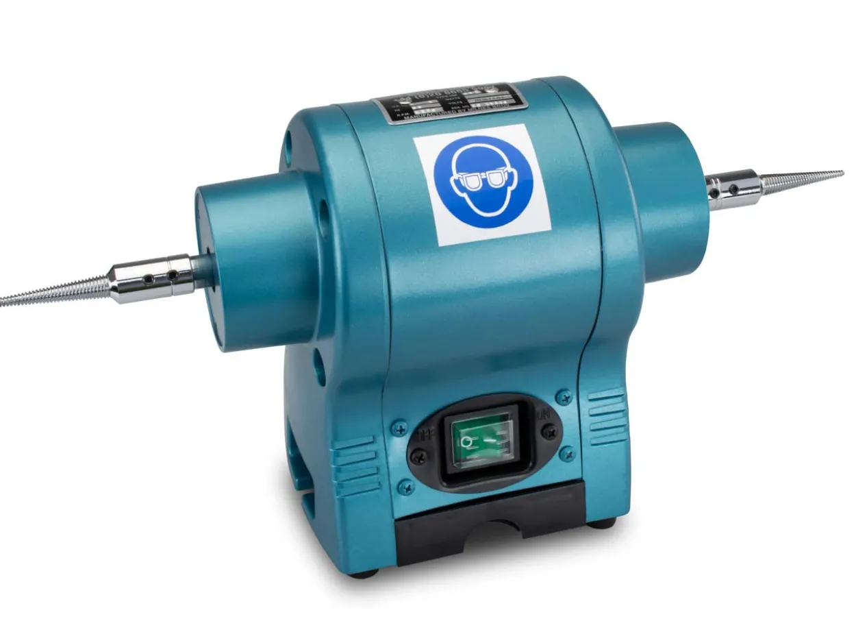 Milbro Polishing Motor 1/2hp, Includes Spindles, 2,800rpm