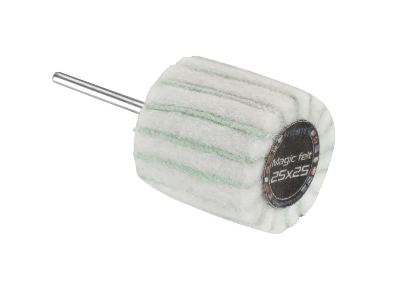 Mounted Felt And Emery Flap Wheel, 25mm