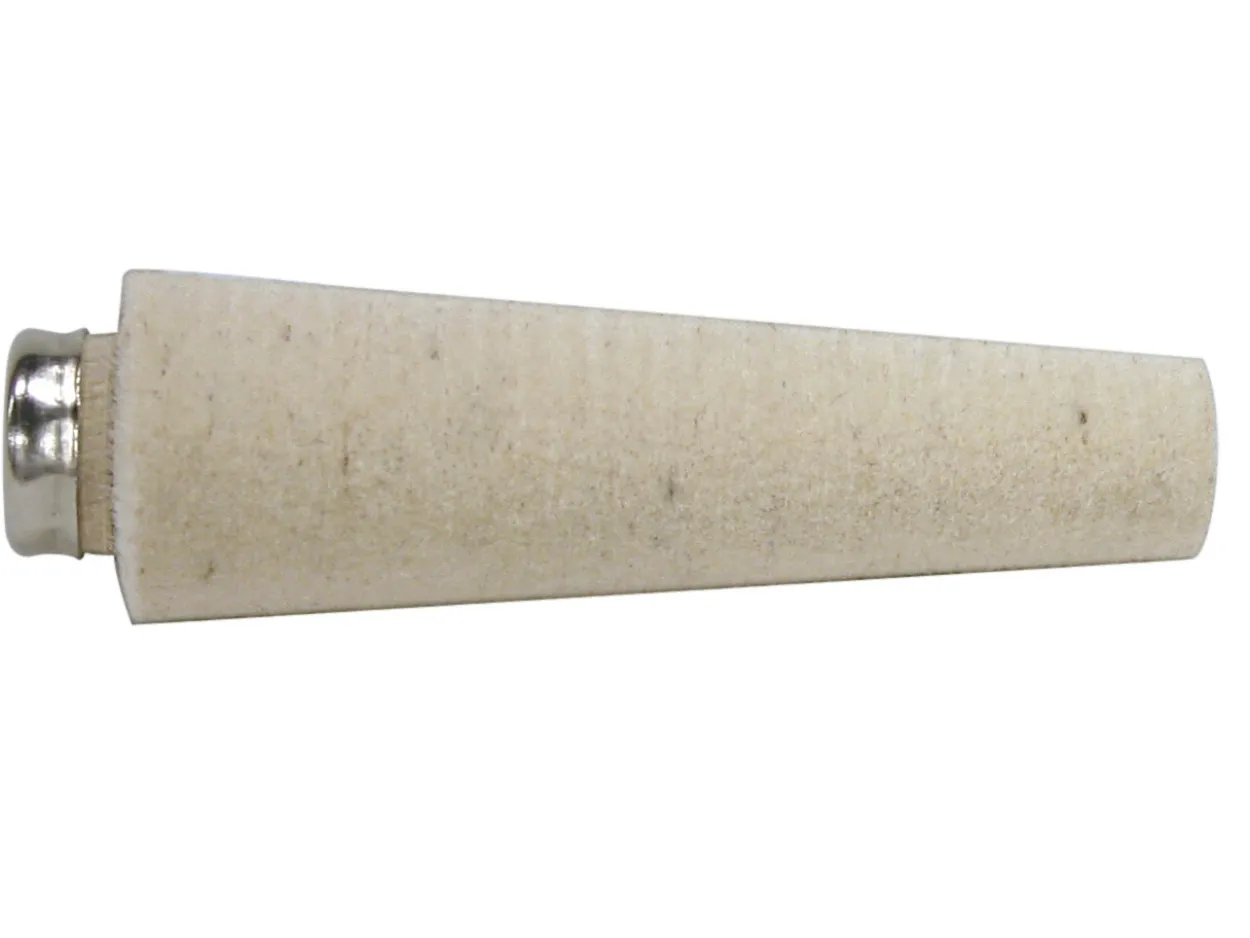 Mounted Finger Felt On Metal Ferrel, 76mm/3"