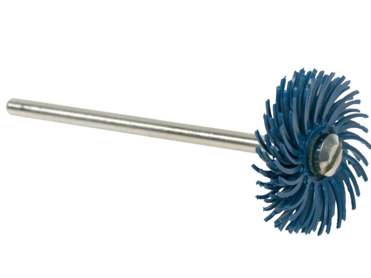 3M Radial Abrasive Disc, Blue - Medium/fine With Mandrel