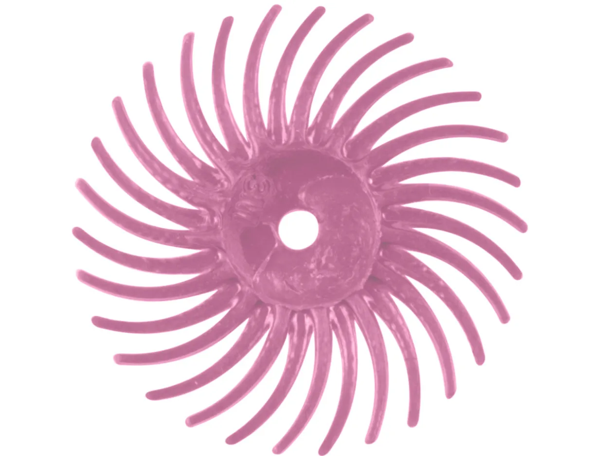 3M Radial Abrasive Disc, Pink - Extra Fine, Pack Of 6