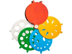 Multicolour Aluminium 4 Disc Portable Diamond Measurement Gauge