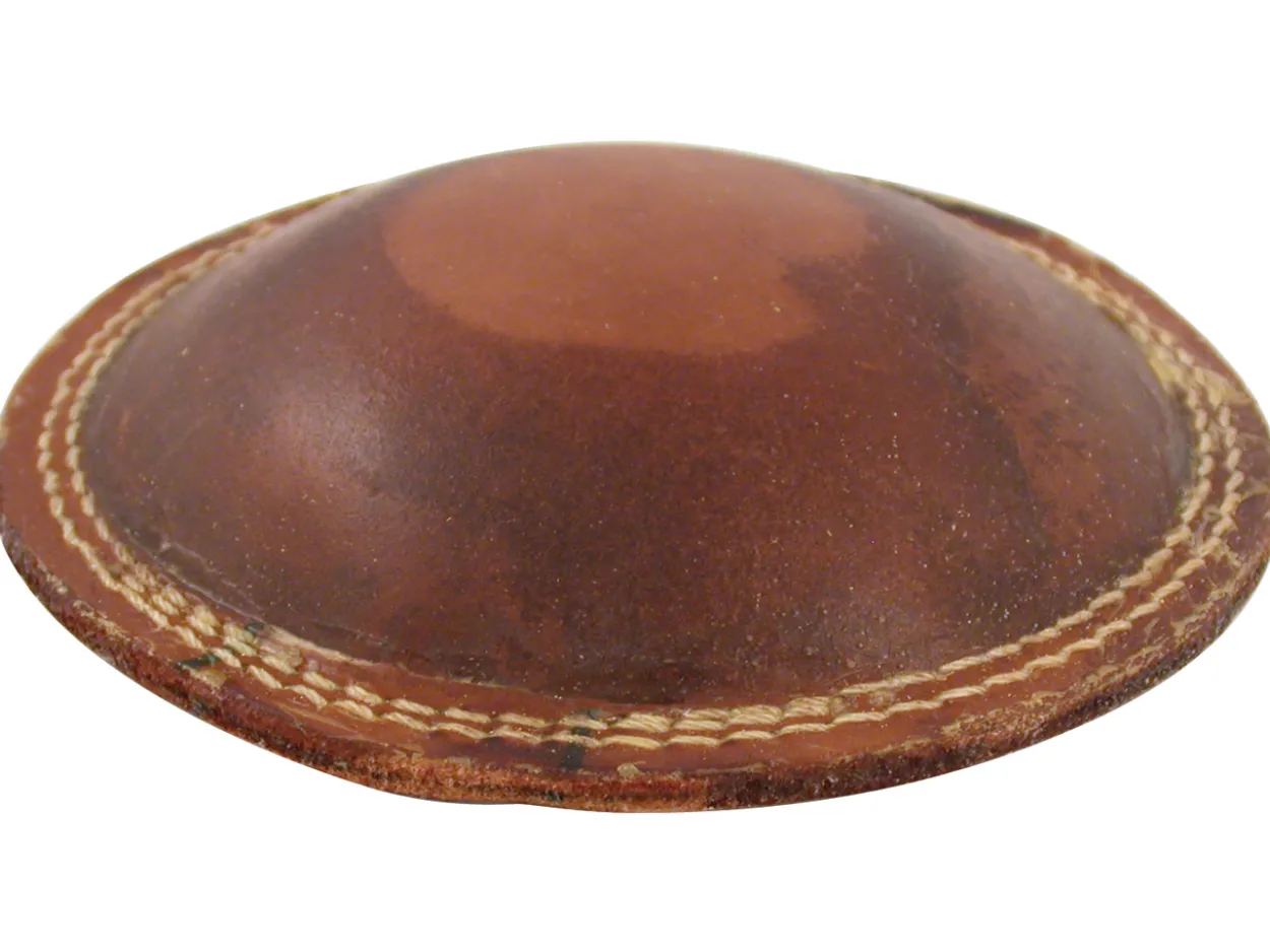 Multi Purpose Leather Cushion 160mm/6" Diameter, Filled With Fine Light Weight Grit, 307g