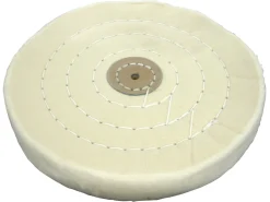 Muslin Mop 152mm X 25.4mm Extra Fine Stitched With Leather Centre