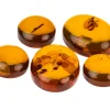 Natural Amber, Mixed Cabochon Set, Pack of 5