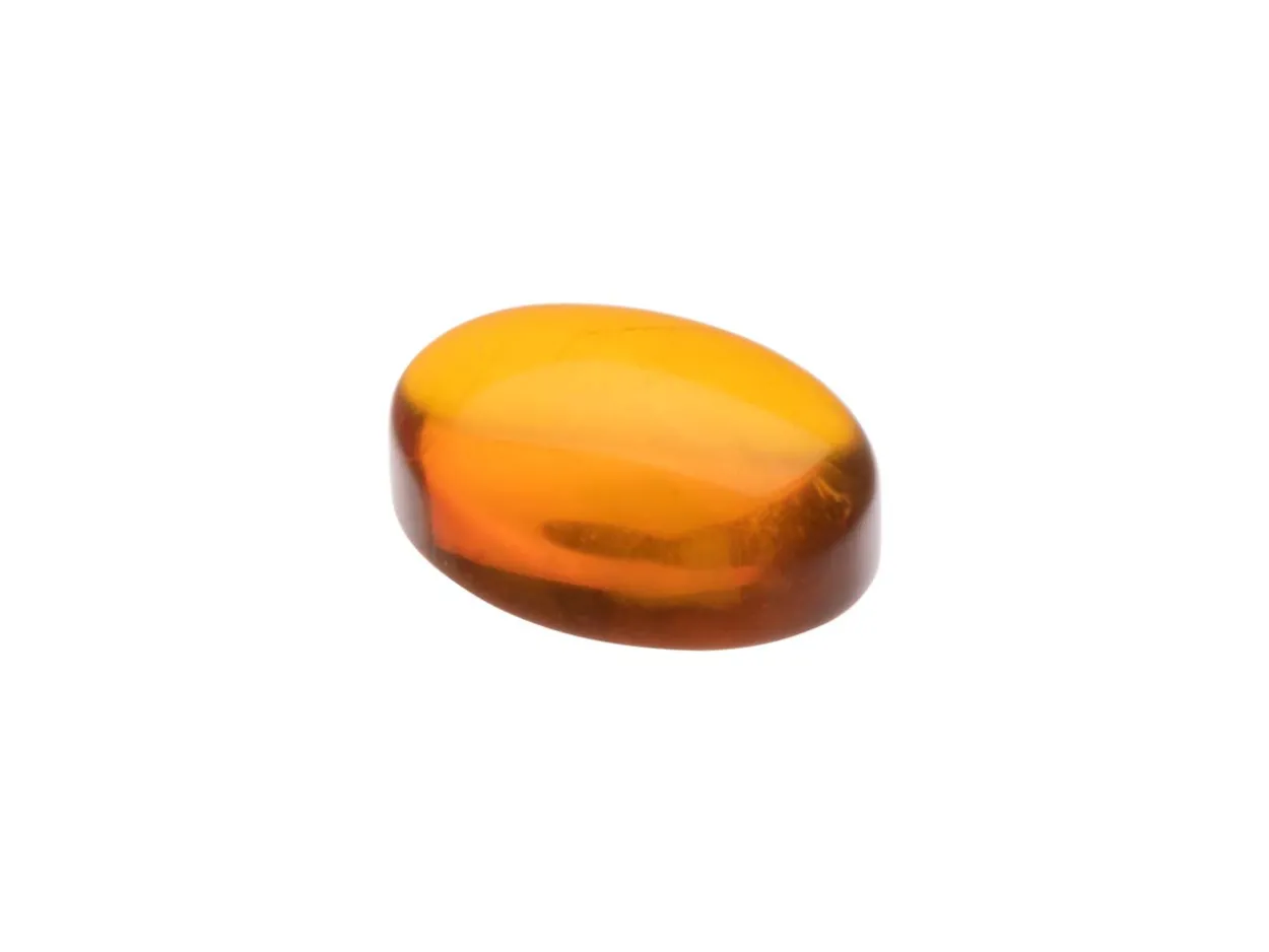 Natural Amber, Oval Cabochon, 8x6mm