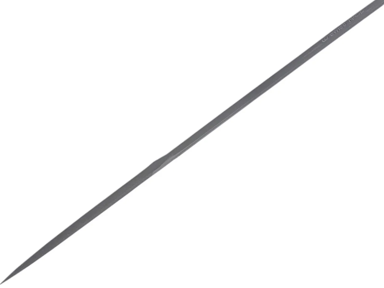 Needle File, Three Square, 160mm, Cut 2 - Medium Grade