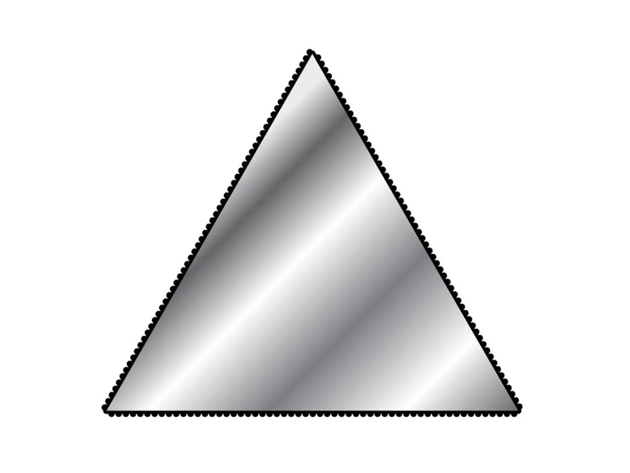 Needle File, Three Square, 160mm, Cut 2 - Medium Grade