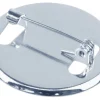 Nickel Plated Round Brooch Backs 25mm Pack of 6