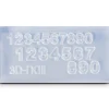 Numbers Mini Mould, 40mm X 20mm