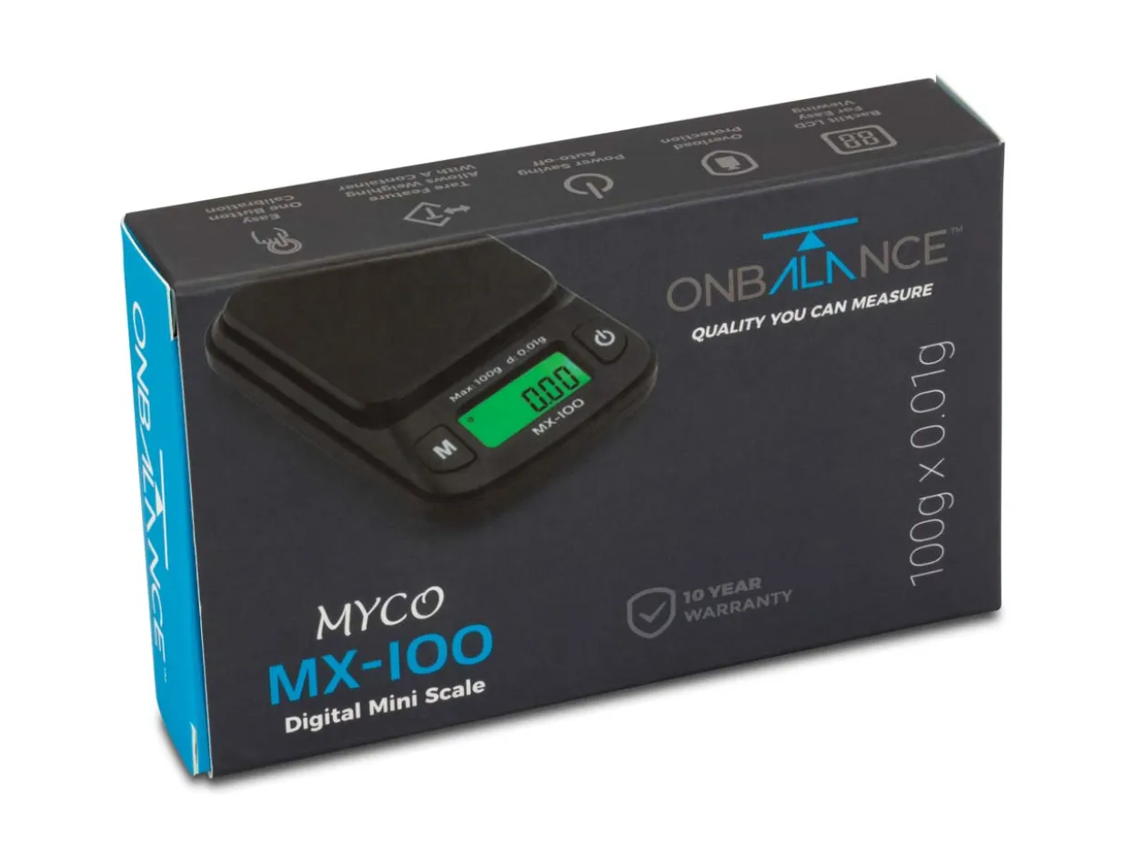 On Balance Myco MX-100 Digital Mini Scale, 100g X 0.01g