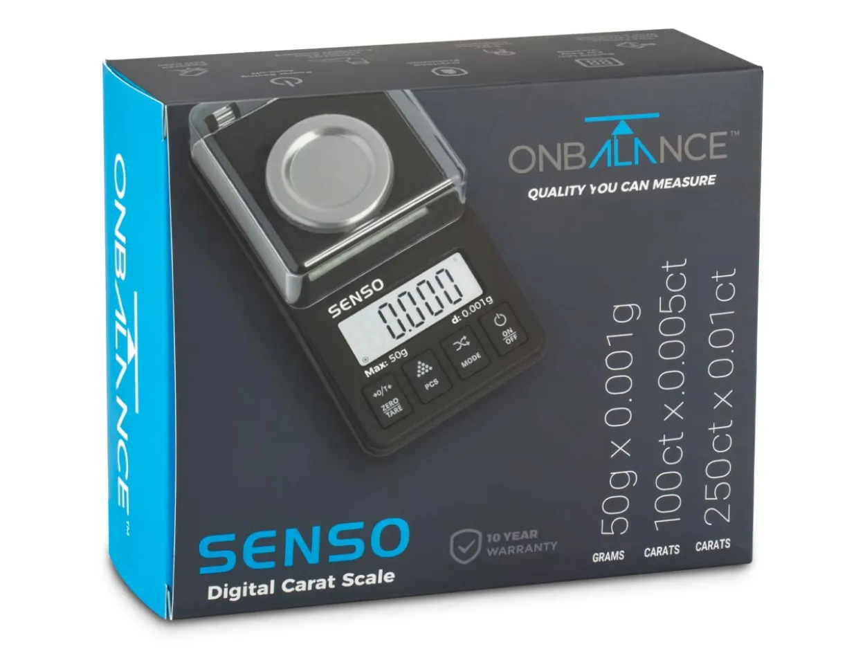 On Balance Sen-250 Carat Scale, 50g X 0.001g